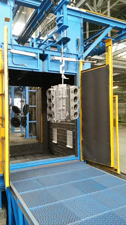 Запуск на ПАО ТМЗ трех дробеметных установок