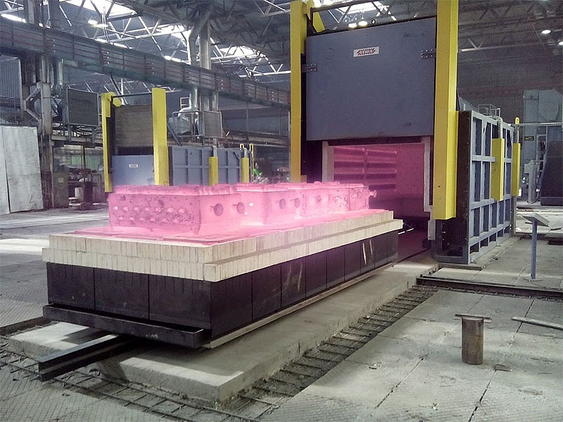 At JSC OMSKTRANSMASH started-up IOB heat treatment furnaces with roll-out hearth