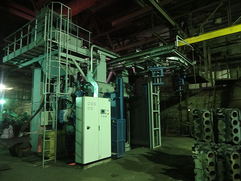 JSC YMZ started-up 2 shot blasting machines STEM throughput type