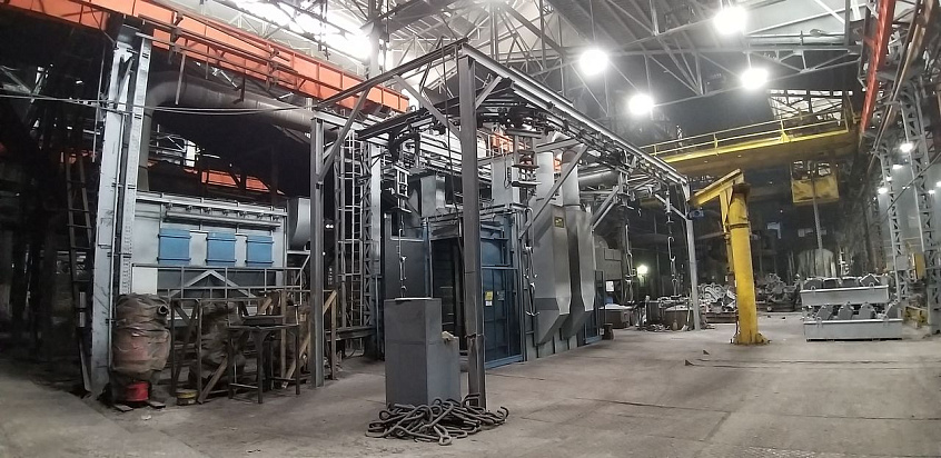 Запуск 1ой очереди на АО ПО Бежицкая сталь нового дробеметного оборудования STEM